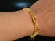 Golden Glamour! Fancy Armband 2-reihig Bernstein Citrin Lemon Citrin Silber 925 vergoldet