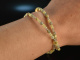 Grey&amp;Gold! Fancy Armband 2-reihig Labradorit und gelber Achat Silber 925 vergoldet