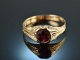 Um 1900! Feiner B&ouml;hmischer Granat Ring Gold 585