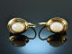 Around 1980! Beautiful opal earrings gold 585