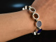 Around 1970! Chic vintage design bracelet with lapis lazuli silver