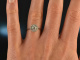 Around 1990! Finest Brilliant Ring 0,85 ct White Gold 750