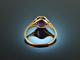 Um 1900! Feiner Belle Epoque Amethyst Ring Gold 585