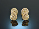 Sparkling knots! Glitzernde Diamant Ohrringe 0,7 ct Gold 750