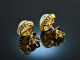 Fine Shine! Wundervolle Opal Brillant Ohrringe Gold 750