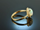 Fine Shine! Wundervoller Opal Brillant Ring Gold 750