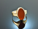 Um 1930! Klassischer Wappen Siegel Ring mit Karneol Gold 333