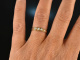 Um 1857! Feiner Ring mit drei Orientperlen Gold 750