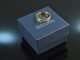 Um 1800! Zarter Klassizismus Ring mit Rubin und Diamanten Gold 750
