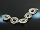 Around 1970! Cool Vintage Statement Bracelet with Amethysts Silver 800