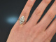 Um 1910! Feiner Belle Epoque Diamant Ring 0,75 ct Gold 585 Platin