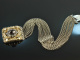 Around 1950! Beautiful Trachten Dirndl Kropf chain 8 rows silver 835