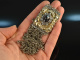Around 1950! Beautiful Trachten Dirndl Kropf chain 8 rows silver 835