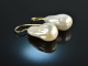 From our workshop! Baroque Freshwater Cultured Pearls Drop Earrings Gold 585