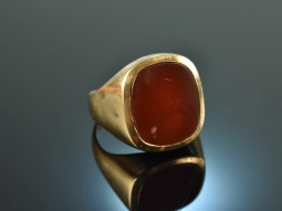 Um 1960! Klassischer Herren Wappen Siegel Ring mit...
