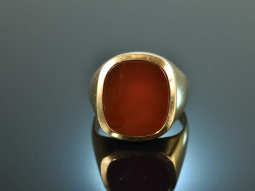 Um 1960! Klassischer Herren Wappen Siegel Ring mit...