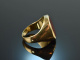 Um 1960! Klassischer Herren Wappen Siegel Ring mit Karneol Gold 333