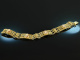 Around 1950! Pretty filigree cameos bracelet silver 800 gold plated