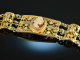 Around 1950! Pretty filigree cameos bracelet silver 800 gold plated