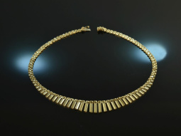 Around 1955! Chic Cleopatra statement necklace gold 585