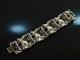 Around 1965! Chic Vintage Statement Bracelet with Amethysts Silver 835