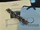 Around 1965! Chic Vintage Statement Bracelet with Amethysts Silver 835