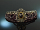 Around 1960! Especially beautiful traditional garnet bracelet 7 rows silver 835