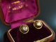 Berlin um 1880! Besonders schöne Diamant Rosen Ohrringe Gold 585