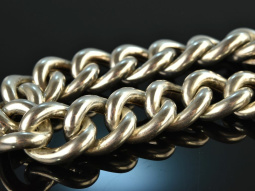 Around 1970! Chic Vintage Statement Tank Bracelet Silver 835
