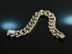 Around 1970! Chic Vintage Statement Tank Bracelet Silver 835