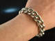 Around 1970! Chic Vintage Statement Tank Bracelet Silver 835
