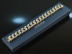 Around 1970! Chic Vintage Statement Tank Bracelet Silver 835