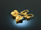Around 1980! Classic traditional costume earrings with Grandln gold 585
