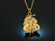 Around 1980! Classic traditional costume Grandl pendant with chain gold 585