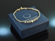 Um 1910! Feines Belle Epoque Armband Diamanten Naturperle Gold 585 Platin