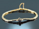 Um 1910! Schönes Belle Epoque Armband Saphir Diamanten Gold 750 Platin