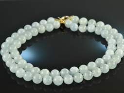 From our workshop! Large Aquamarine Necklace 2 rows...