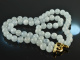 From our workshop! Large Aquamarine Necklace 2 rows silver gold plated