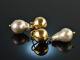 Big Drops! Barocke Zuchtperlen Tropfen Ohrringe Silber 925 vergoldet