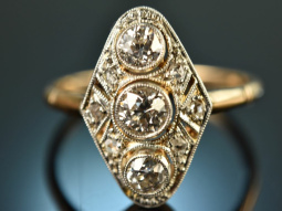 Berlin um 1910! Feiner Belle Epoque Diamant Ring Gold 585...