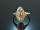 Berlin um 1910! Feiner Belle Epoque Diamant Ring Gold 585 Platin