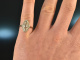 Berlin um 1910! Feiner Belle Epoque Diamant Ring Gold 585 Platin