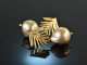 Christmas Pearls! Pretty pearls drop earrings silver 925 gold plated