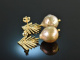 Big Pearls! Hübsche Perlen Tropfen Ohrringe Silber 925 vergoldet