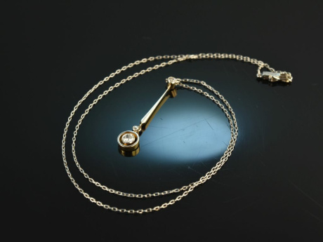 Um 1915! Sch&ouml;nes Art Deco Collier mit Diamanten Platin Gold 585