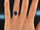 Around 1970! Beautiful coat of arms signet ring with lapis lazuli gold 333