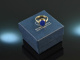 Around 1970! Beautiful coat of arms signet ring with lapis lazuli gold 333