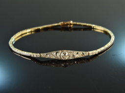 Um 1910! Belle Epoque Armband mit Altschliff Diamanten...
