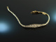 Um 1910! Belle Epoque Armband mit Altschliff Diamanten Platin Gold 585