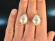 From our workshop! Baroque cultured pearls drop earrings gold 585